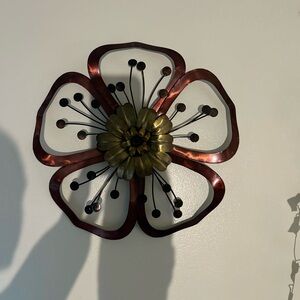 Vintage Large Metal Wall Flower